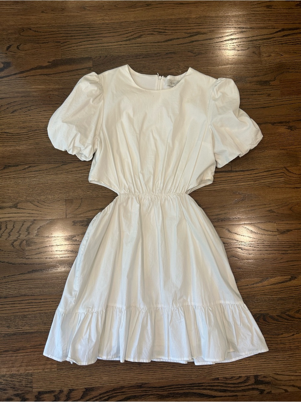WAYF White Dress with Waist Cut Out